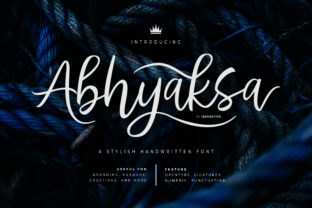 Abhyaksa: The Elegant Script Handwritten Font for Premium Brand Visuals
