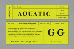 Aquatic Typeface: A Modern Sans Serif for Digital Branding