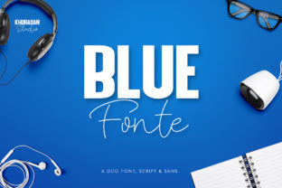 Blue Fonte Duo: A Script Handwritten Typeface for Elegant Branding