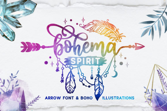 Bohema Spirit Typeface for Elegant Brand Identity