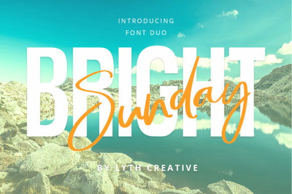 Bright Sunday Typeface for Campaign Design