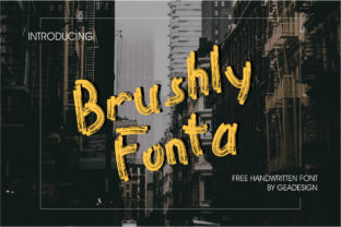 Brushly Fonta Typeface for Handmade Branding and Labels