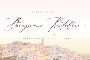 Buongiorno Rastellino: An Elegant Script Typeface for Editorial Design