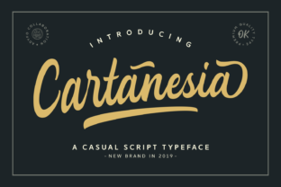 Cartanesia: A Bold Script Handwritten Font for Creative Makers