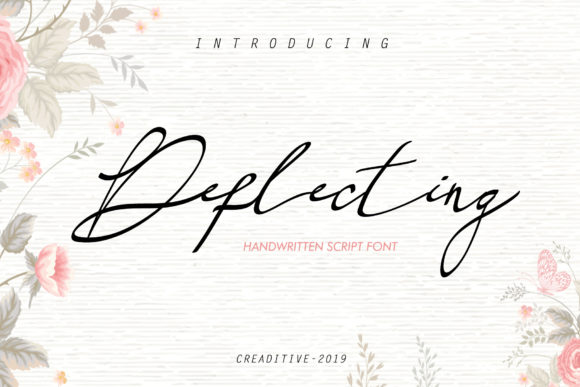 Deflecting: A Stylish Handwritten Font for Modern Brand Identity