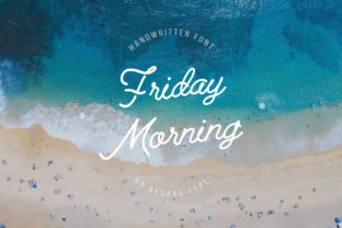 Friday Morning: A Romantic Script Handwritten Typeface for Editorial Design