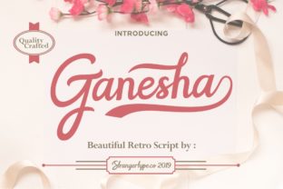 Ganesha Script Handwritten Font for Elegant Branding