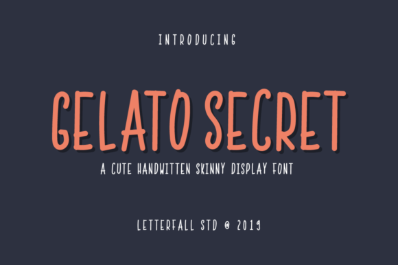 Gelato Secret: The Skinny Handwritten Font for Scroll-Stopping Social Graphics
