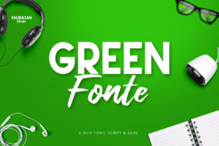 Green Fonte Duo: The Script Handwritten Font for Polished Brand Identity