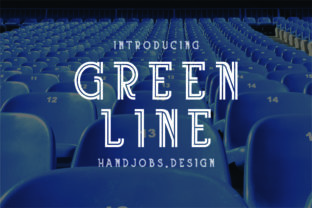 Green Line Typeface for Editorial Branding