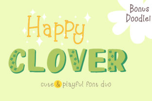 Happy Clover Family: The Adorable Font Duo for Handmade Brands