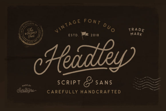 Headley Duo: A Vintage Font Duo for Handmade Branding