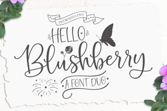 Hello Blushberry Duo: A Playful Script Handwritten Font for Boutique Branding