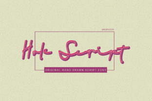 Hole Script Typeface for Editorial and Brand Identity Projects