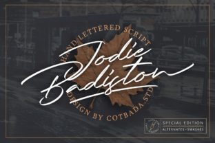 Jodie Badiston: A Modern Script Typeface for Editorial Design