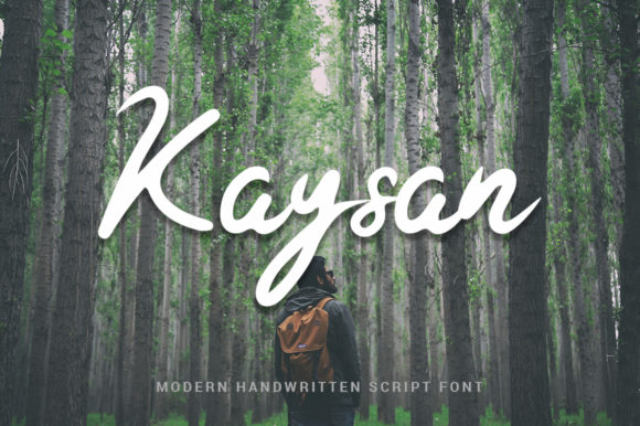 Kaysan: The Elegant Handwritten Script Font for Modern Branding
