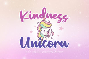 Kindness Unicorn: A Bold Script Font for Creative Branding