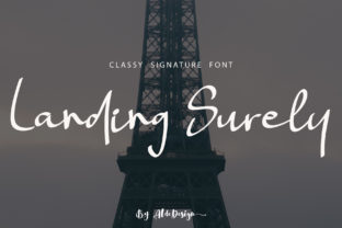 Landing Surely: A Classy Handwritten Font for Elegant Branding