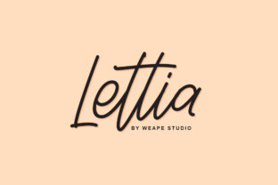 Lettia Handwritten Font Review for Crafters and Designers