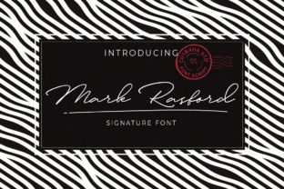 Mark Rasford: A Contemporary Script Handwritten Font for Editorial Design