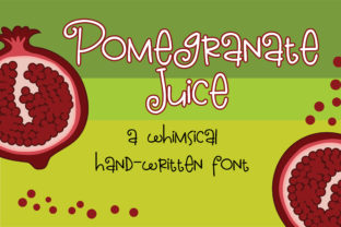 Pomegranate Juice: A Whimsical Script Handwritten Font for Brand Identity