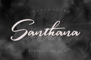 Santhana: A Delicate Handwritten Font for Authentic Brand Identity