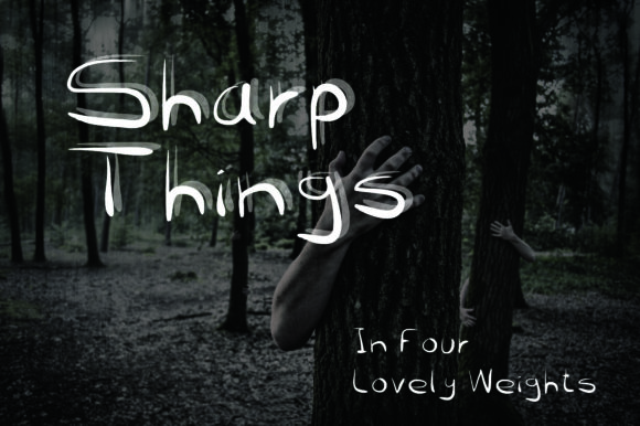 Sharp Things: A Darkly Charming Script Handwritten Font for Seasonal Branding
