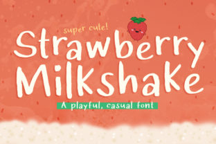 Strawberry Milkshake: A Playful Script Handwritten Font for Joyful Branding