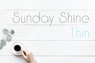 Sunday Shine Thin Typeface for Modern Brand Identity