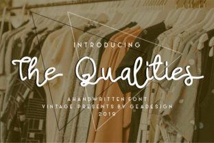 The Qualities Handwritten Font for Vintage-Inspired Craft Designs