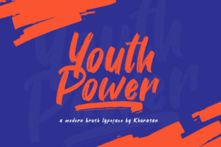 Youth Power: The Fresh Handwritten Brush Font for Retro Campaigns